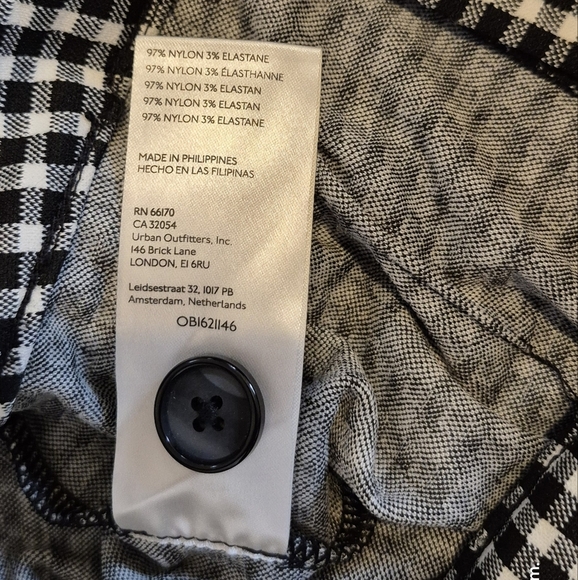 Maeve Black and White Checkered Pants - Picture 5 of 7